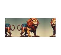 WHJSHOP Cartoon Cougar Pattern Extra Large Mouse pad Mousepad 12x31.5in for Desktop Computers, laptops, Personal Computers