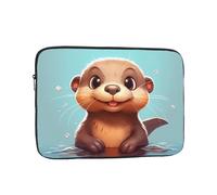 WHJSHOP Cartoon Cute Otter Pattern Laptop Case - Shockproof Portable Laptop Sleeve Bag for Men and Women Business Travel, School, and Office Use