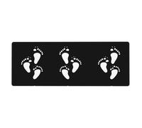 WHJSHOP Cartoon Footprints Pattern Extra Large Mouse pad Mousepad 12x31.5in for Desktop Computers, laptops, Personal Computers