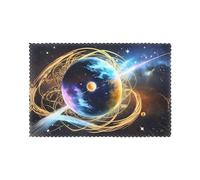 WHJSHOP Celestial Star Prints Placemats Set of 6 12x18in - Transform Your Table into a Cozy Haven for Memorable Meals