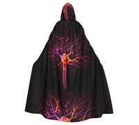 WHJSHOP Cell Nucleus Extension Picture Halloween Adult Hooded Cape Men'S And Women'S Clothing Mantle Role-Playing