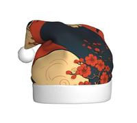 WHJSHOP Chinese Plum Blossom Picture Christmas Hat for Adult Halloween party usage
