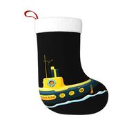 WHJSHOP Christmas decorative Stocking socks Yellow Submarine Printing Soft, fluffy, and durable for Halloween, holiday gatherings, etc