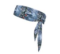 WHJSHOP Christmas Snow Scene Printing Sports headscarf, sweat absorbing and breathable, motion headband, double-sided kerchief