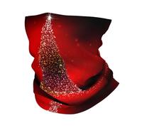 WHJSHOP Christmas Tree Xmas Glittering Prints Multifunctional Sport Headband - Seamless Moisture-Wicking Throw for Hiking, Cycling & Beach Adventures