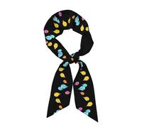 WHJSHOP Colored glass water drops Picture Women's Fashion Scarf - Head Hair Accessories Versatile Scarf for Women Valentine's Day and Mother's Day, Black, One Size