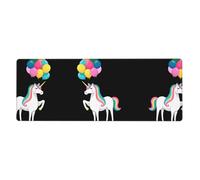 WHJSHOP Colorful Balloon Unicorn Pattern Extra Large Mouse pad Mousepad 12x31.5in for Desktop Computers, laptops, Personal Computers