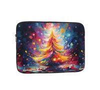 WHJSHOP Colorful Christmas Tree Pattern Laptop Case - Shockproof Portable Laptop Sleeve Bag for Men and Women Business Travel, School, and Office Use