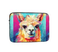 WHJSHOP Colorful Cute Alpaca Pattern Laptop Case - Shockproof Portable Laptop Sleeve Bag for Men and Women Business Travel, School, and Office Use