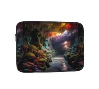WHJSHOP Colorful Moss in The cave Pattern Laptop Case - Shockproof Portable Laptop Sleeve Bag for Men and Women Business Travel, School, and Office Use