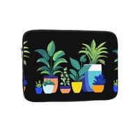 WHJSHOP Colorful Potted Plants Pattern Laptop Case - Shockproof Portable Laptop Sleeve Bag for Men and Women Business Travel, School, and Office Use