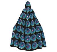 WHJSHOP Colorful Space-Time Tunnel Picture Halloween Adult Hooded Cape Men'S And Women'S Clothing Mantle Role-Playing