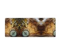 WHJSHOP Compass and Old World Map Mouse Pad 12x31.5in Extended Gaming Mat