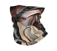 WHJSHOP Cowboy Black Hat Western Boots Prints Very Soft & Breathable Polyester Multifunctional Headband For Sports Outdoor Activities
