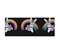 WHJSHOP Crossing The Rainbow Pattern Extra Large Mouse pad Mousepad 12x31.5in for Desktop Computers, laptops, Personal Computers