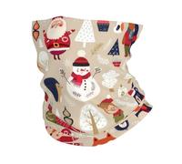 WHJSHOP Cute Animals with Snowman Prints Multifunctional Sport Headband - Seamless Moisture-Wicking Throw for Hiking, Cycling & Beach Adventures
