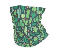WHJSHOP Cute Cactus Seamless Illustration Prints Multifunctional Sports Headband - Seamless Workout Throw, Neck Gaiter for Hiking, Cycling & Beach Days