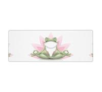 WHJSHOP Cute Funny Frog Doing Yoga Prints Mouse Pad 12x31.5in