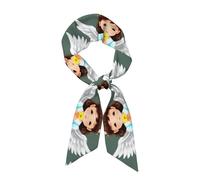 WHJSHOP Cute little angel Printing Women's Fashion Scarf - Head Hair Accessories Versatile Scarf for Women Valentine's Day and Mother's Day