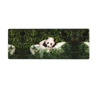 WHJSHOP Cute Little Panda Mouse Pad 12x31.5in Extended Gaming Mat