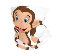 WHJSHOP Cute Monkey Prints Multifunctional Sports Headband - Seamless Workout Throw, Neck Gaiter for Hiking, Cycling & Beach Days
