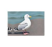 WHJSHOP Cute seagull Prints Quality Table Layers - Heat Resistant Place Mat Covers, Durable 6-Piece Set with Printed Designs