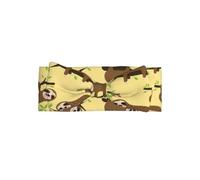 WHJSHOP Cute sloths on yellow lemons Prints Baby Bow Headband - Soft & Stretchy Newborn Accessory for Baby Girls 0-6 Months - Adorable Gift for Baby Showers