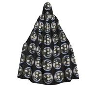 WHJSHOP Daisy Water Ball Pattern Halloween Adult Hooded Cloak ensuring easy care and long-lasting use