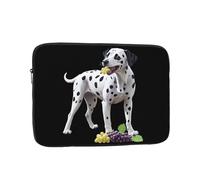 WHJSHOP Dalmatian Eating Grapes Pattern Laptop Case - Shockproof Portable Laptop Sleeve Bag for Men and Women Business Travel, School, and Office Use