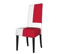 WHJSHOP Danish flag Pattern Protection Cover for Dining Chair - Soft, Comfortable, Wrinkle-Resistant Elastic Fits Most Armless Chairs