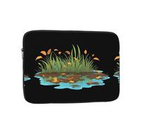 WHJSHOP Dead Leaves on The Swamp Pattern Laptop Case - Shockproof Portable Laptop Sleeve Bag for Men and Women Business Travel, School, and Office Use