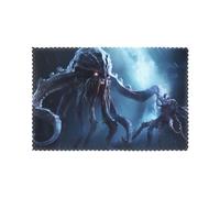 WHJSHOP Deep Sea Octopus Monster Prints Placemats Set of 6 12x18in - Transform Your Table into a Cozy Haven for Memorable Meals