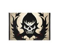 WHJSHOP Devil Satan Printed Durable placemat, waterproof, easy to clean, heat-resistant, anti slip placemat set