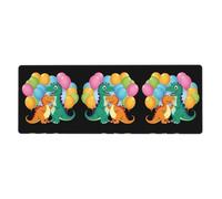 WHJSHOP Dinosaur Balloon Party Pattern Extra Large Mouse pad Mousepad 12x31.5in for Desktop Computers, laptops, Personal Computers