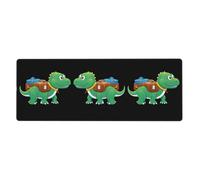 WHJSHOP Dinosaur Suitcase Pattern Extra Large Mouse pad Mousepad 12x31.5in for Desktop Computers, laptops, Personal Computers