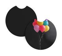 Whjshop Dream Balloon Prints Car Interior Cup Holder Pad 2 Pc Waterproof & Quick for Cars, Trucks, Suvs, and Ships