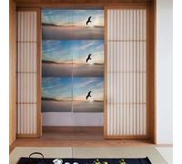WHJSHOP eagle mountains Printing Curtain two Pieces Spliced 34x56in Fabric curtains, room dividers Fabric, Smooth & Not Easily Wrinkled