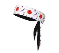 WHJSHOP Eight-Way Rotating Flower Pattern Sports Headscarf, Casual Headband, Elastic, Sweat Absorbing, Adjustable, Anti Slip