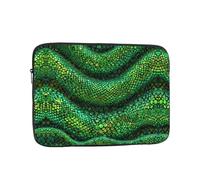 WHJSHOP Emerald Python Pattern Prints Portable Shockproof Laptop Sleeve Case for Men and Women Business Travel, and Office Daily Use