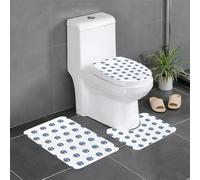 WHJSHOP Evil eyes Prints 3 Piece Bathroom Rugs Set 24x16in Plush Throw Mats for Comfort & Absorbency