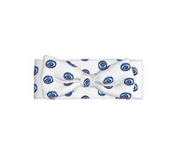 WHJSHOP Evil eyes Prints Baby Bow Headband - Soft & Stretchy Newborn Accessory for Baby Girls 0-6 Months - Adorable Gift for Baby Showers