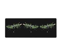WHJSHOP Falling Snow on Pine Branches Pattern Extra Large Mouse pad Mousepad 12x31.5in for Desktop Computers, laptops, Personal Computers