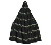 WHJSHOP Falling snow on pine branches Picture Adult Hooded Cape Cloak for Halloween, Role-playing Costumes, and Theme Parties