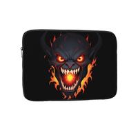 WHJSHOP Fang Flame Demon Pattern Laptop Case - Shockproof Portable Laptop Sleeve Bag for Men and Women Business Travel, School, and Office Use