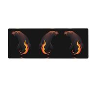 WHJSHOP Fiery sea Lion Pattern Extra Large Mouse pad Mousepad 12x31.5in for Desktop Computers, laptops, Personal Computers