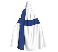 WHJSHOP Finnish flag Pattern Halloween Adult Hooded Cloak is a super large, comfortable, and durable cloak
