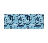 WHJSHOP Fish and Octopus Prints Mouse Pad 12x31.5in