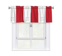 WHJSHOP Flag of Malta Printing Short Curtains with Valance Rod 54x18in, Light Filtering, Easy Installation for Kitchen, Bathroom, Laundry Room, Studio