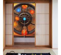 WHJSHOP Flaming Flywheel Picture Door curtain partition splicing privacy protection suitable for kitchen, bathroom, room 34x56in