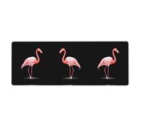 WHJSHOP Flamingo Gently Touching The Water Pattern Extra Large Mouse pad Mousepad 12x31.5in for Desktop Computers, laptops, Personal Computers